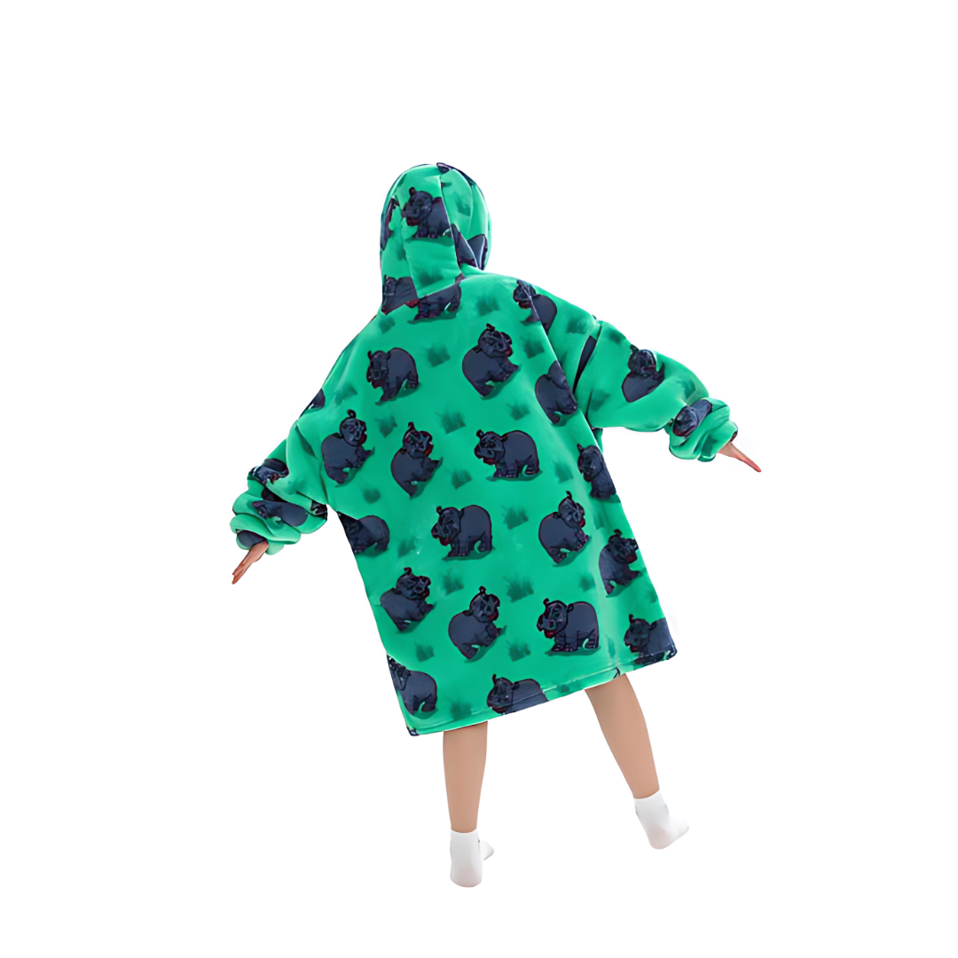 LittleWish - Hippopotamus Hoodie Blanket