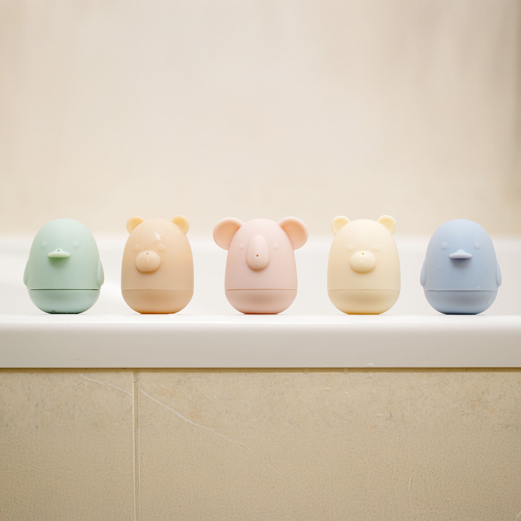 5-Piece Bath Toy Set with Thermometer
