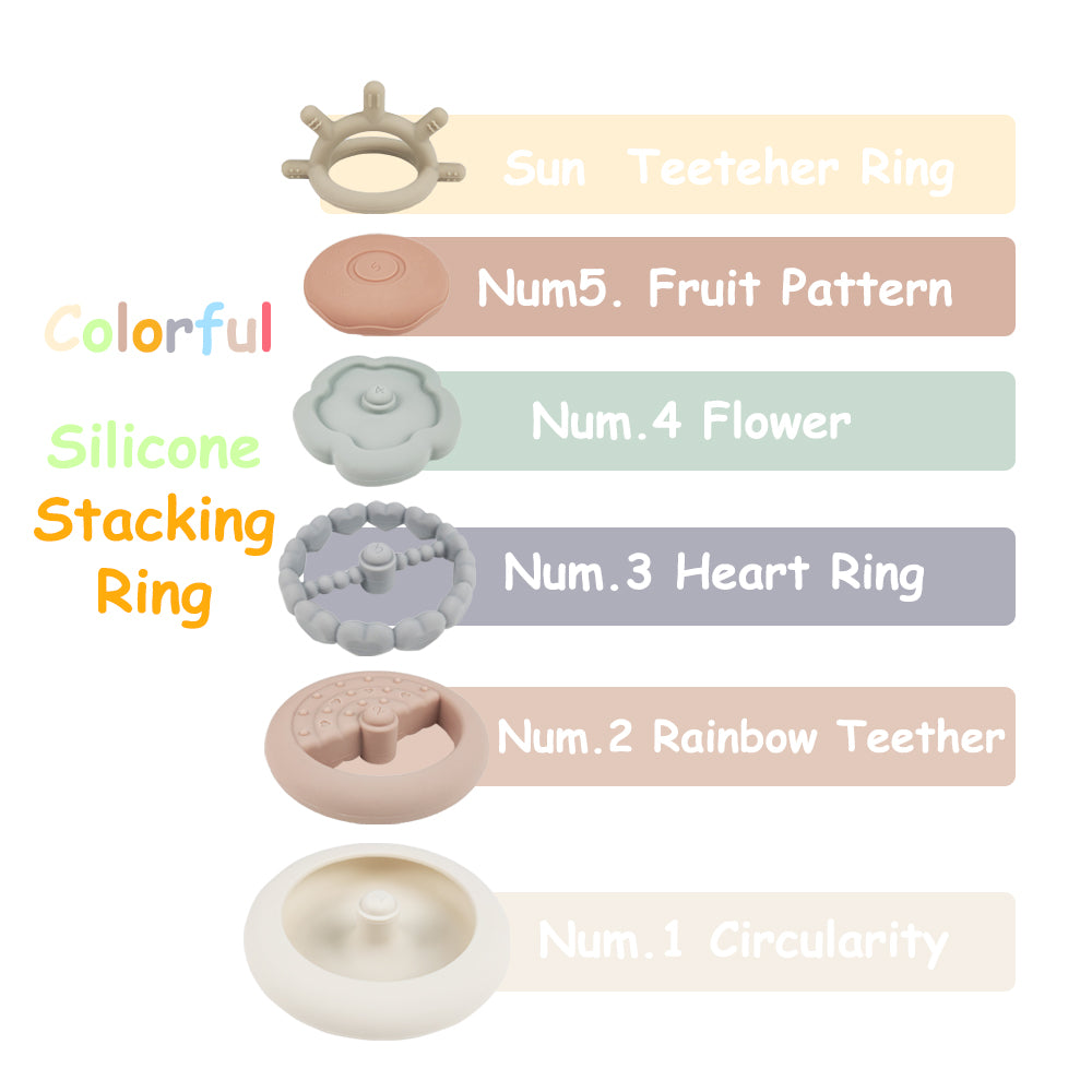 Stacking Teething Rings
