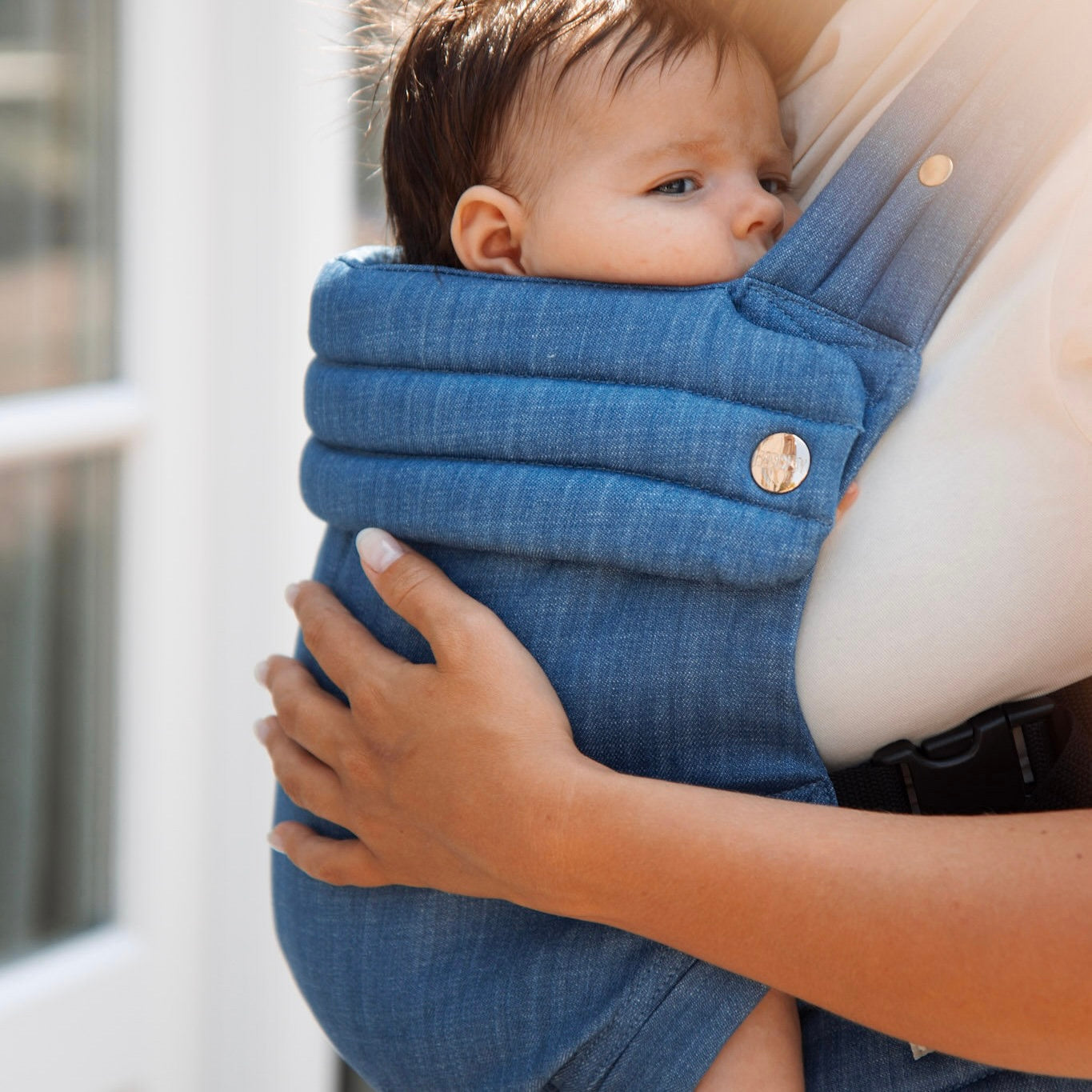 SoulBond Baby Carrier in Denim Blue