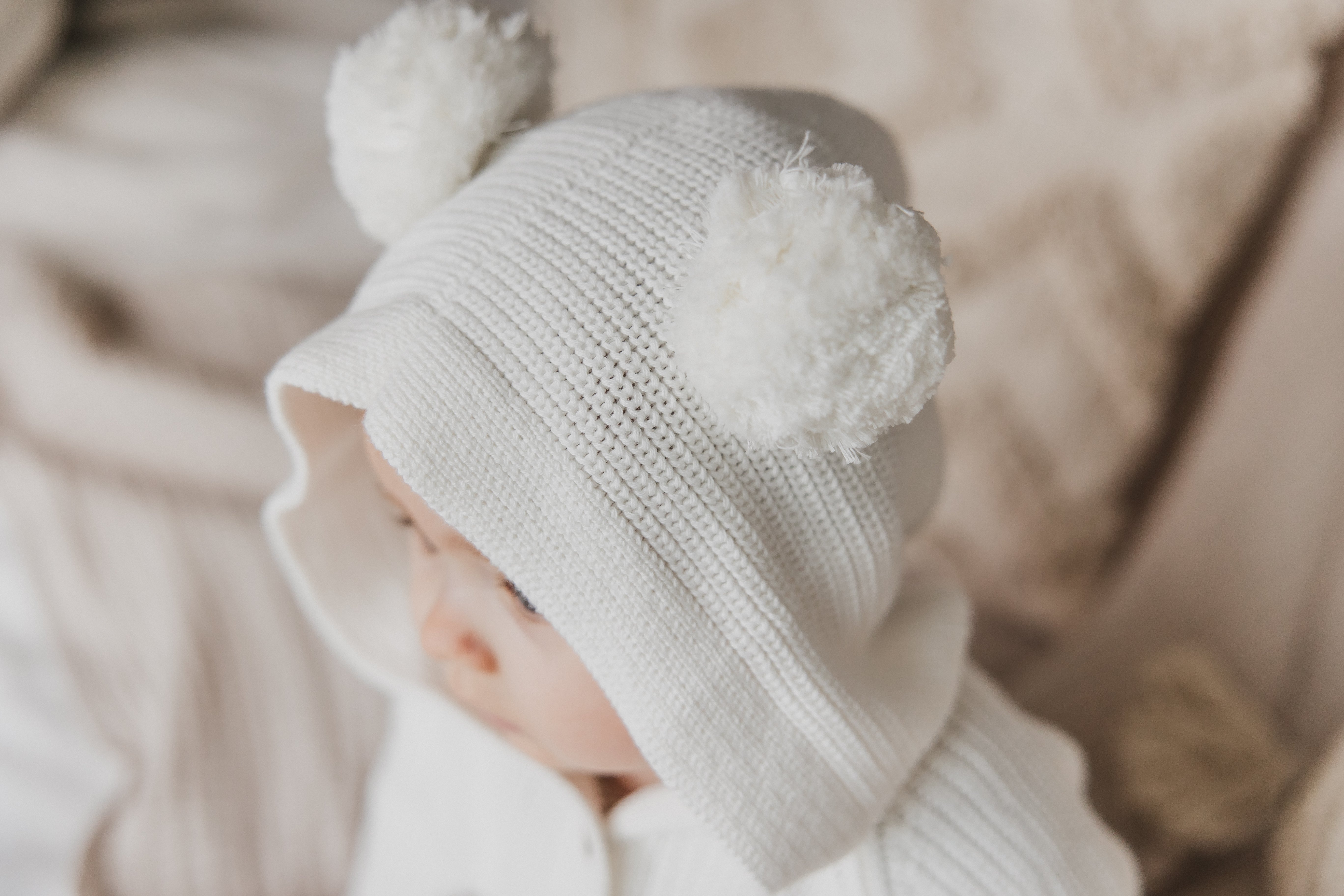 Knit Playsuit Milk - Organic cotton