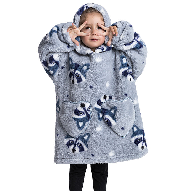 Littlewish - Raccoon Hoodie Blanket