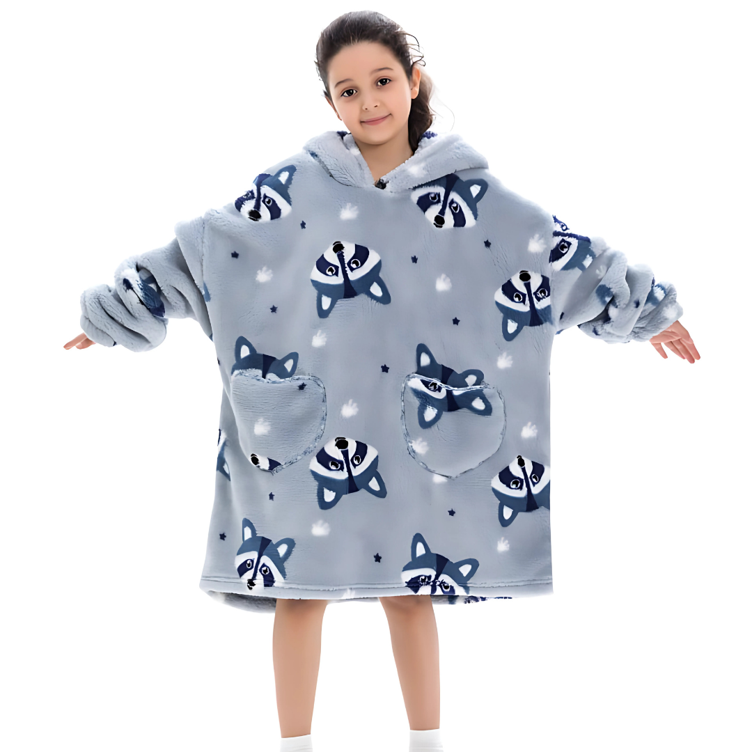 Littlewish - Raccoon Hoodie Blanket